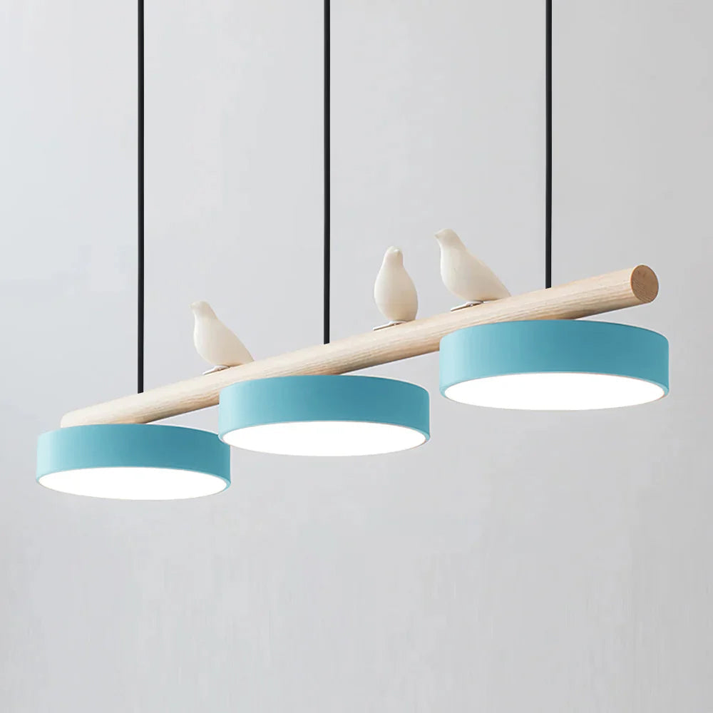 Aves | Modern Wood and Resin Bird Inspired Pendant Light