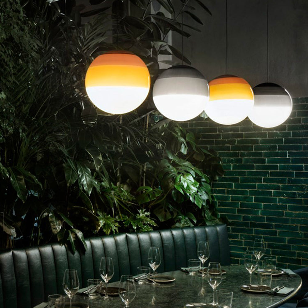 Lithose | Artistic Spherical Bubble Glass Pendant Light