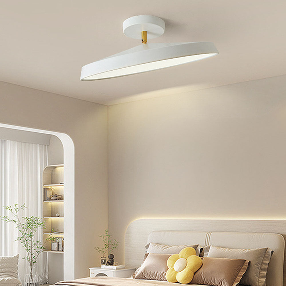 Novus | Contemporary Round Flush Mount Ceiling Light with Flat Panel