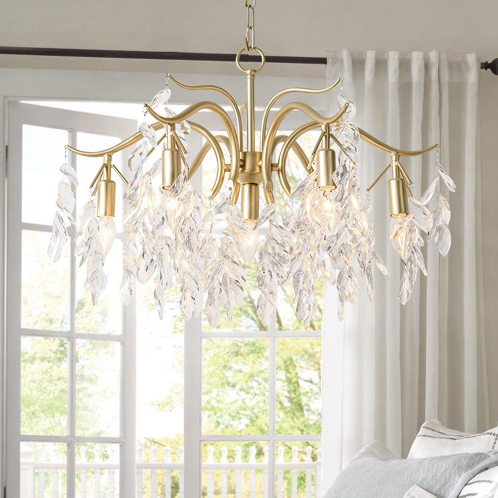 Elaral | Luxury Wisteria Flower Cascading Crystal Chandelier