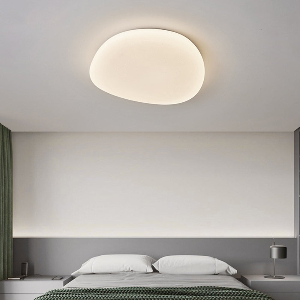 Aehelis | Modern Minimalist Irregular Pebble Silhouette LED Ceiling Light