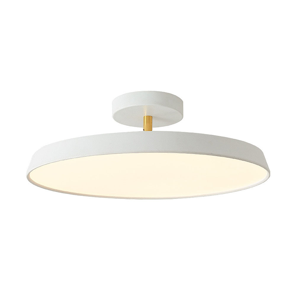 Novus | Contemporary Round Flush Mount Ceiling Light with Flat Panel