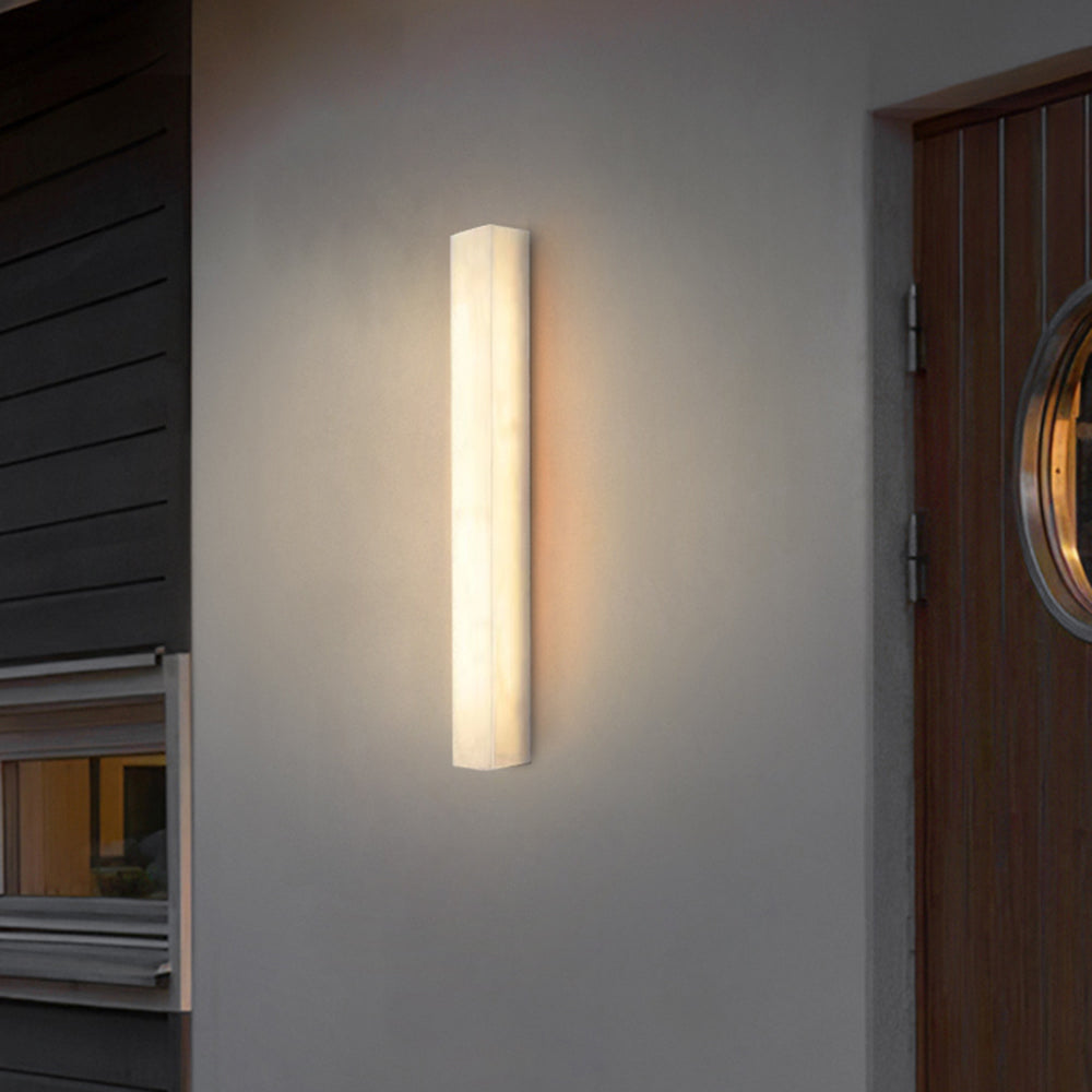 Aerisvall | Modern Geometric Slim Rectangular Outdoor Wall Light
