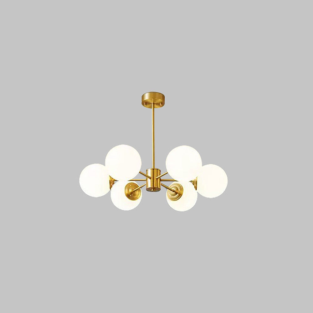Aurum | Modern Multi-Light Frosted Glass Globe Sputnik Chandelier