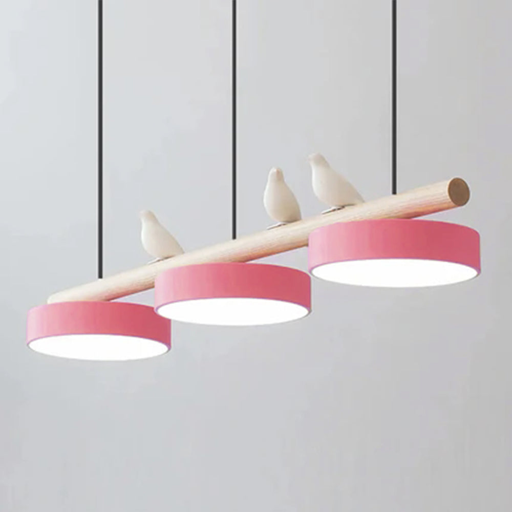 Aves | Modern Wood and Resin Bird Inspired Pendant Light