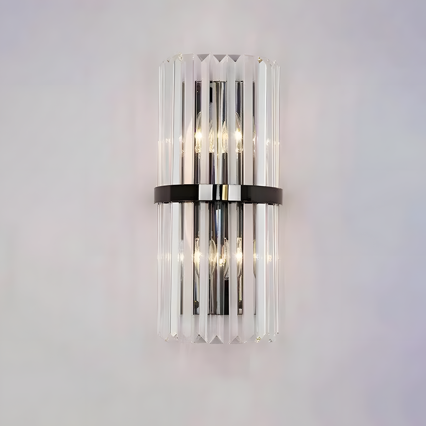 Lura | Contemporary Layered Crystal Prism Wall Light