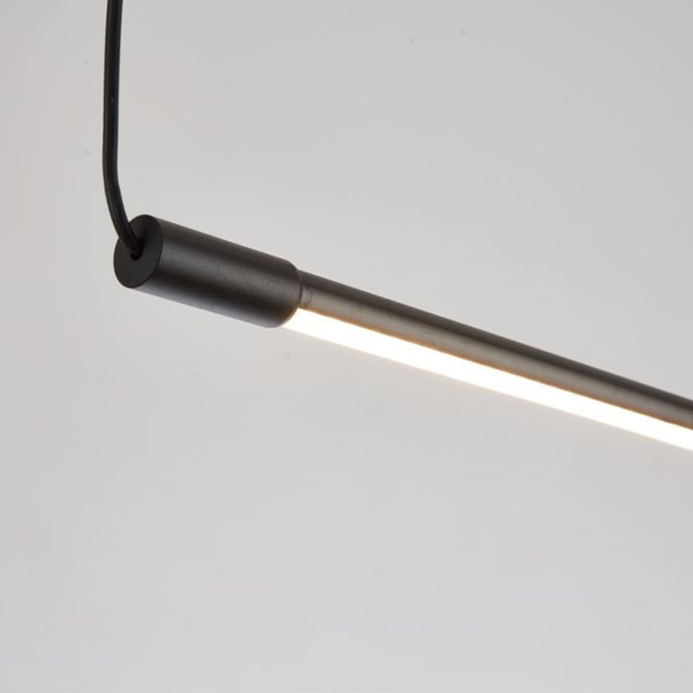 Voras | Nordic Minimalist Black Linear Acrylic Diffuser Pendant Light