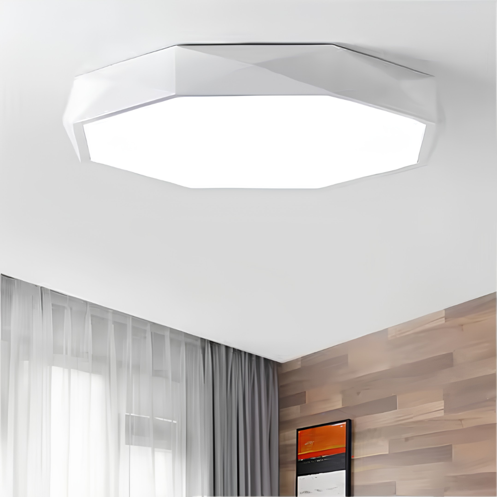 Zynthiar | Ultra Slim Geometric Octagon Acrylic Ceiling Light Fixture
