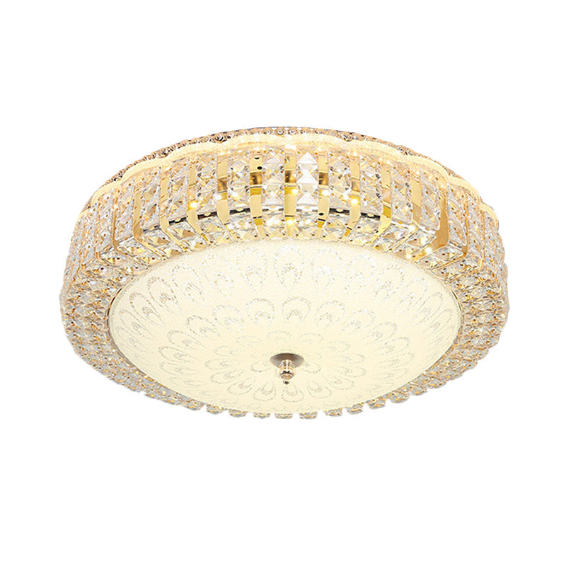 Auralis | Contemporary Geometric Crystal Ring Ceiling Light