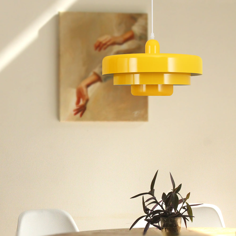 Retrova | Mid Century Modern Layered Iron Pendant Light
