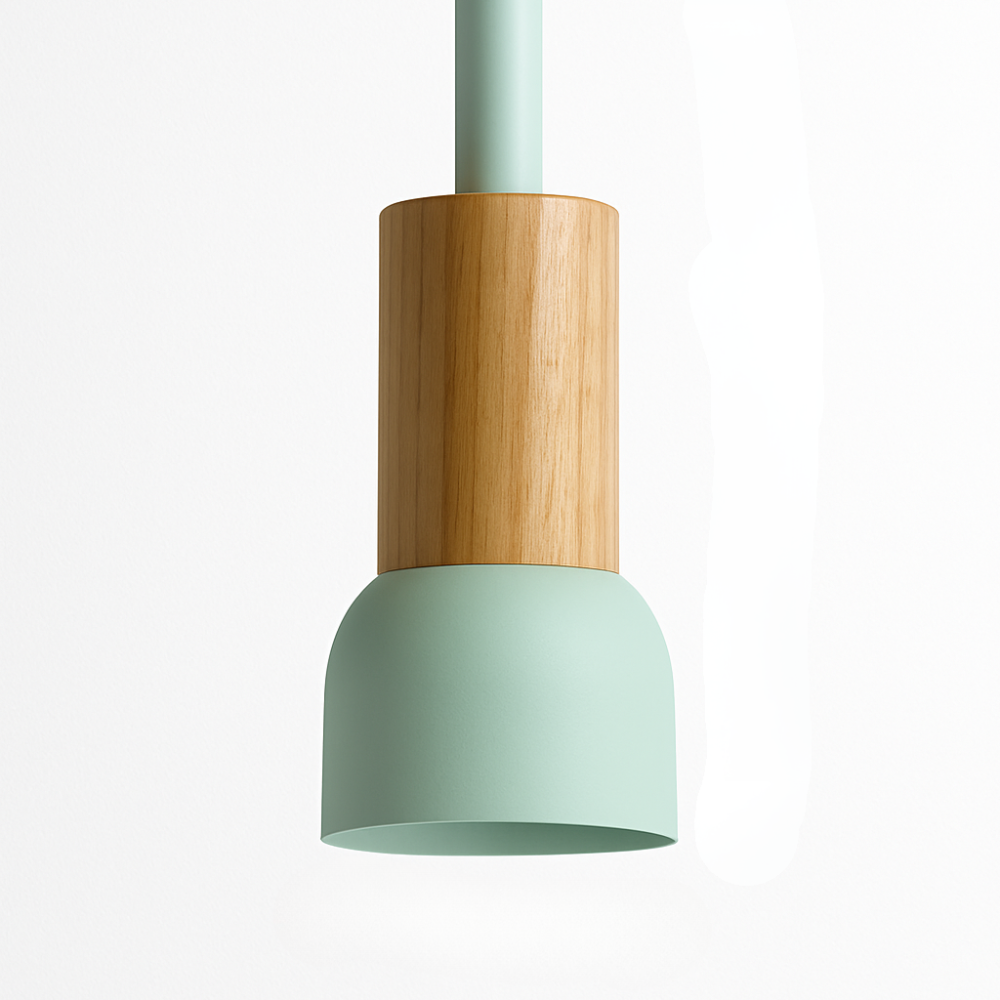 Briventa | Nordic Geometric Wood Metal Modern Pendant Ceiling Light