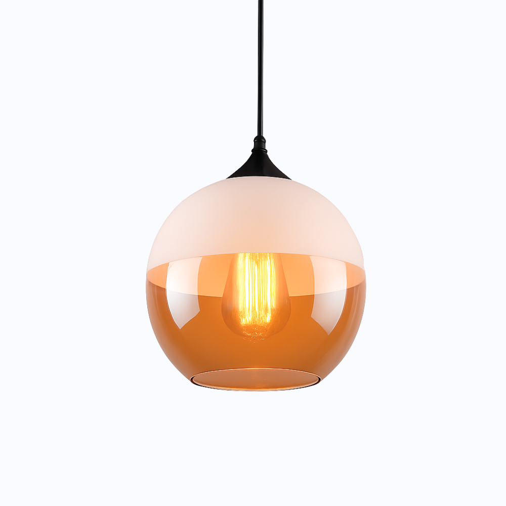 Verphine | Modern Industrial Glass Metal Loft Pendant Light