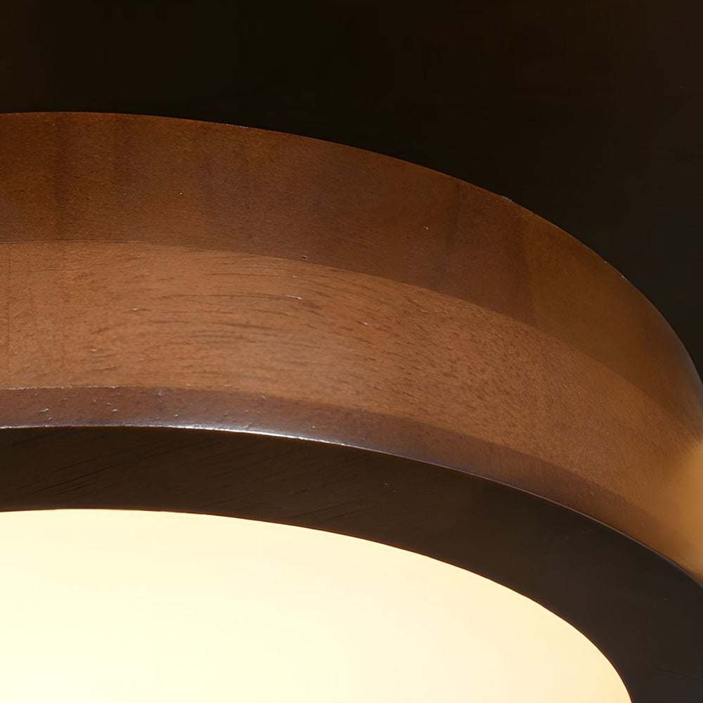 Ligne | Contemporary Geometric Wooden Flush Mount Ceiling Light