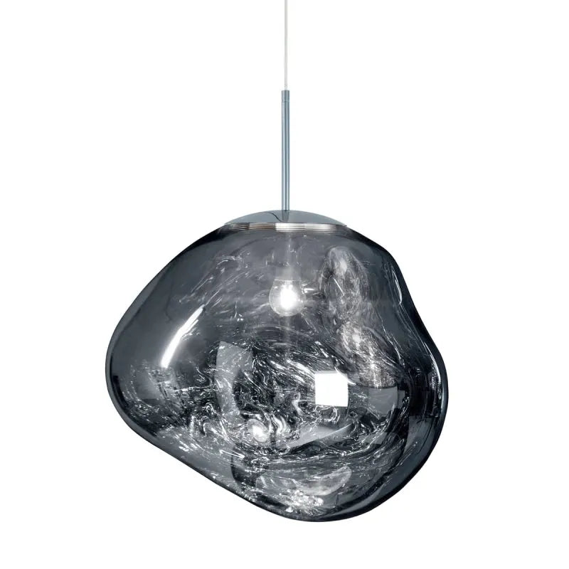 Zora | Modern Abstract Melted Glass Translucent Pendant Light
