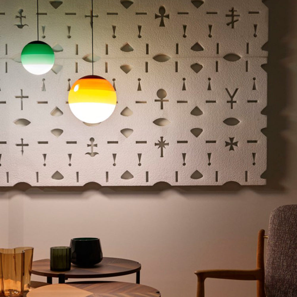 Lithose | Artistic Spherical Bubble Glass Pendant Light