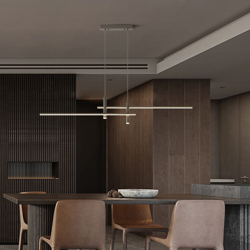 Solvorn | Linear Minimalist Cylindrical Spotlight Pendant Light