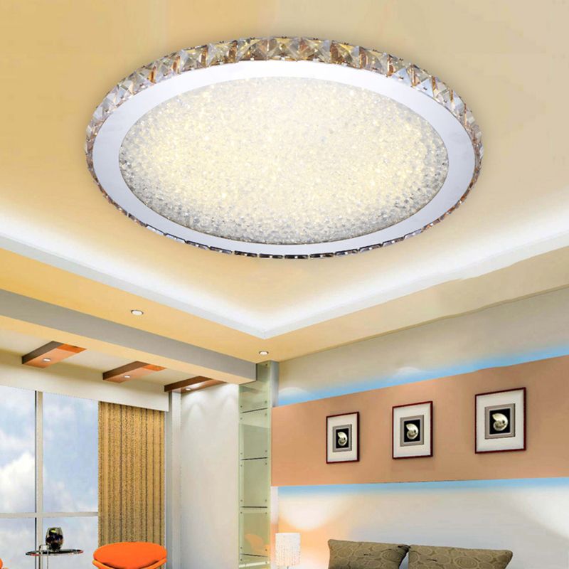 Aurum | Circular Crystal Jewel Flush Mount Ceiling Light