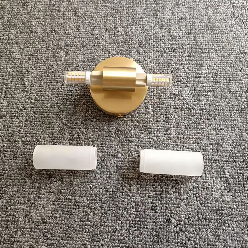 Aerisvold | Modern Cylindrical Acrylic and Metal Wall Light