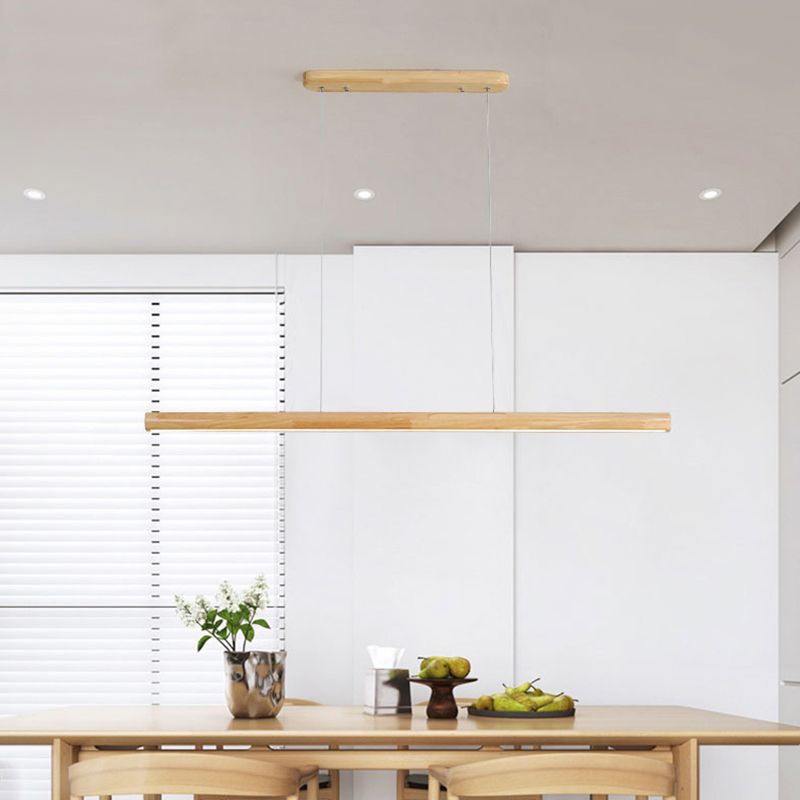 Arlod | Minimalist Scandinavian Rectangular Wooden Pendant Light