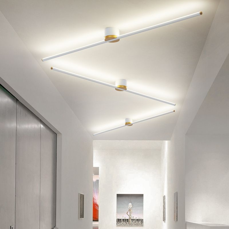 Aethel | Minimalist Sleek Linear Flush Mount Ceiling Light