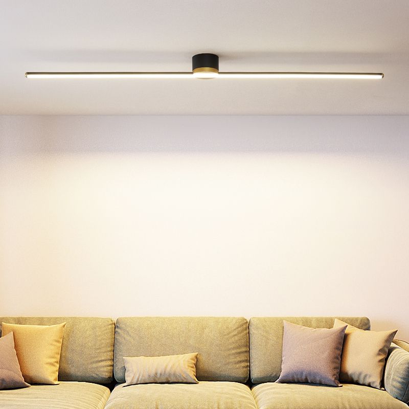 Aethel | Minimalist Sleek Linear Flush Mount Ceiling Light