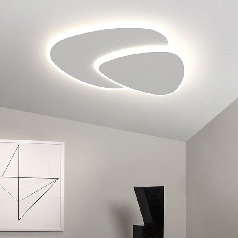 Vylund | Sleek Geometric Triangular Silhouette Flush Mount Ceiling Light