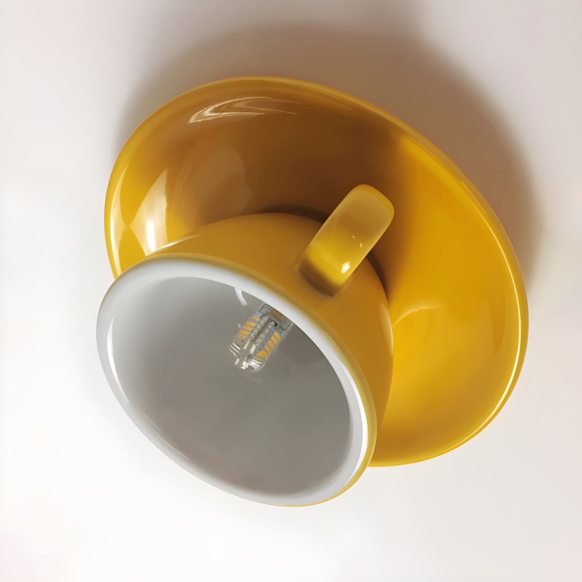 Valentina | Modern Ceramic Coffee Cup Flush Mount Ceiling Light