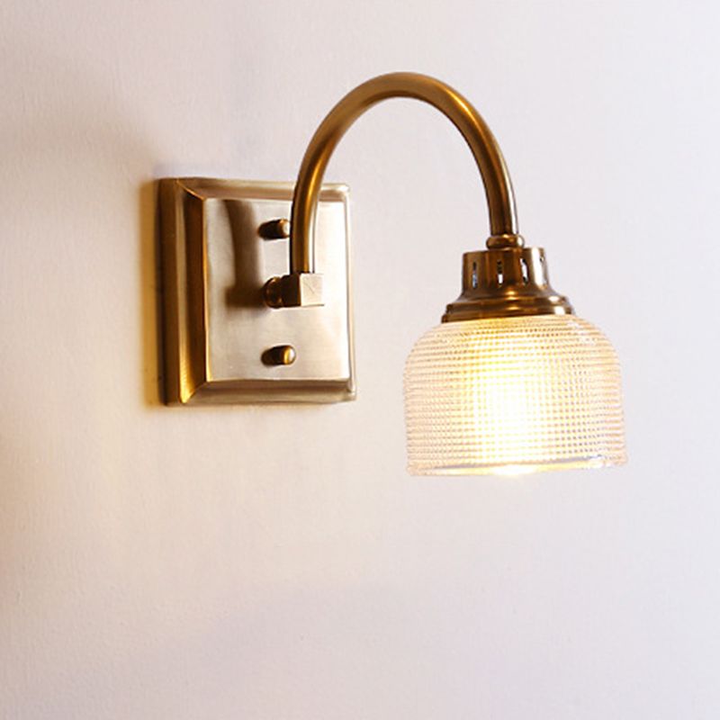 Nivalis | Elegant Prismatic Ribbed Glass Vanity Wall Light