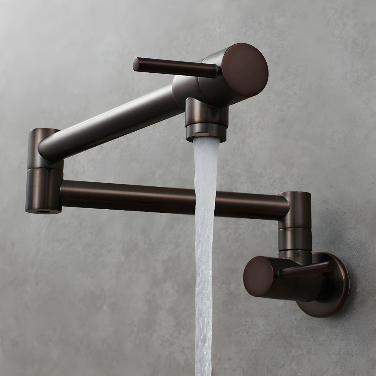 Sylvord | Modern Wall Mounted Folding Articulated Arm Kitchen Pot Filler Tap