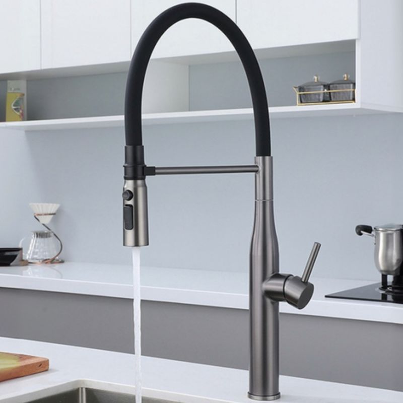 Aerisund | Industrial Arched Profile Retractable Spout Kitchen Sink Mixer Tap