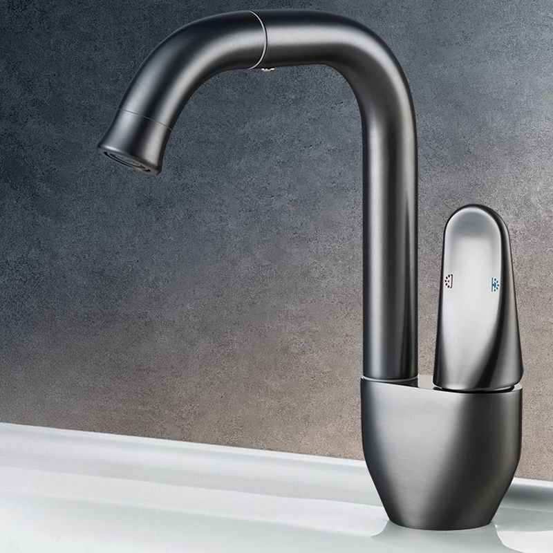 Kystvalla | Modern Curved Profile Swivel Bathroom Basin Tap