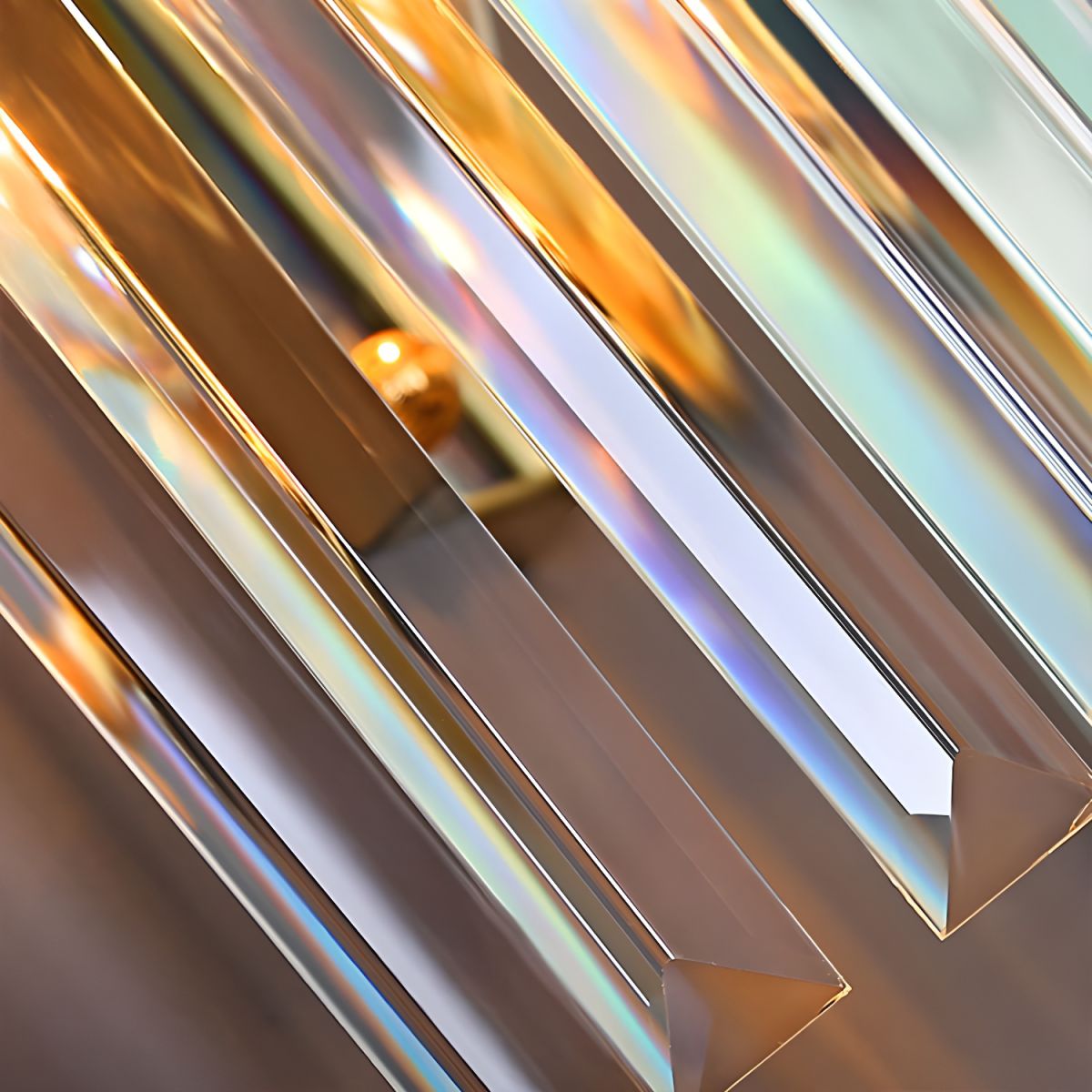 Lura | Contemporary Layered Crystal Prism Wall Light