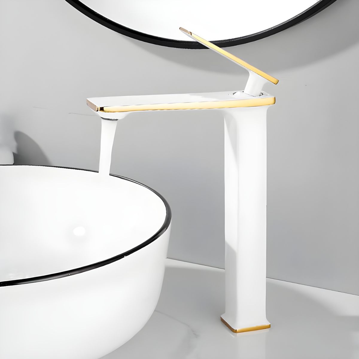 Juvandis | Modern Cuboid Profile Single Lever Bathroom Basin Tap