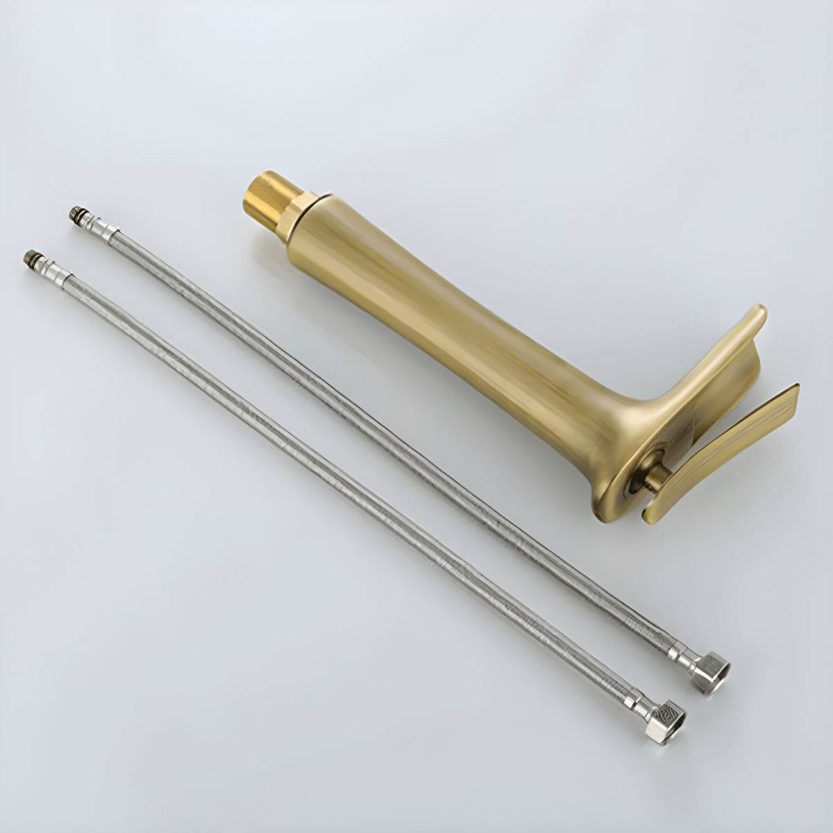 Aerithen | Modern Low Arc Vessel Waterfall Spout Bathroom Sink Tap