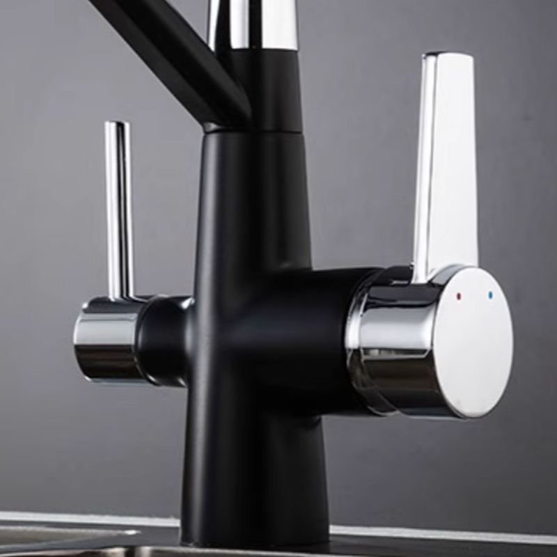 Luvrenic | Professional Arched Profile Dual Lever Kitchen Sink Mixer Tap