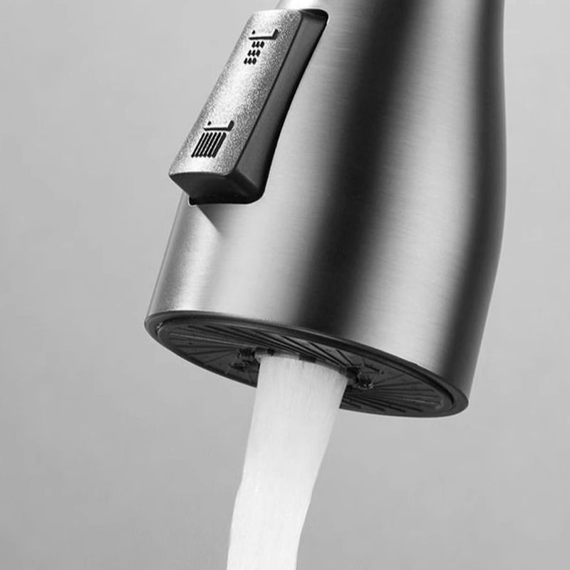Elthune | Modern Gooseneck Retractable Swivel Spout Kitchen Sink Mixer Tap