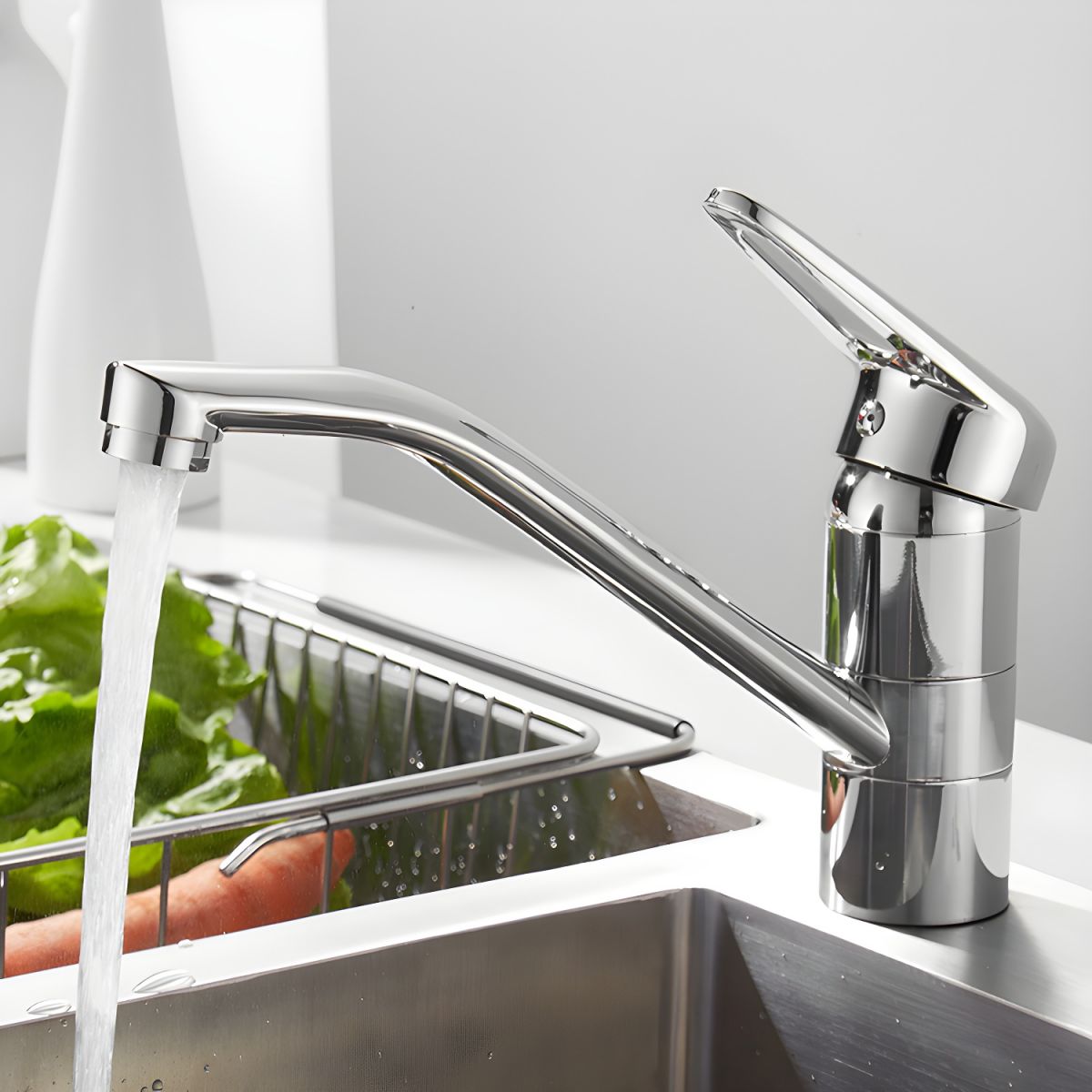 Thalvika | Elegant Low Arc Swivel Spout Single Lever Kitchen Sink Mixer Tap