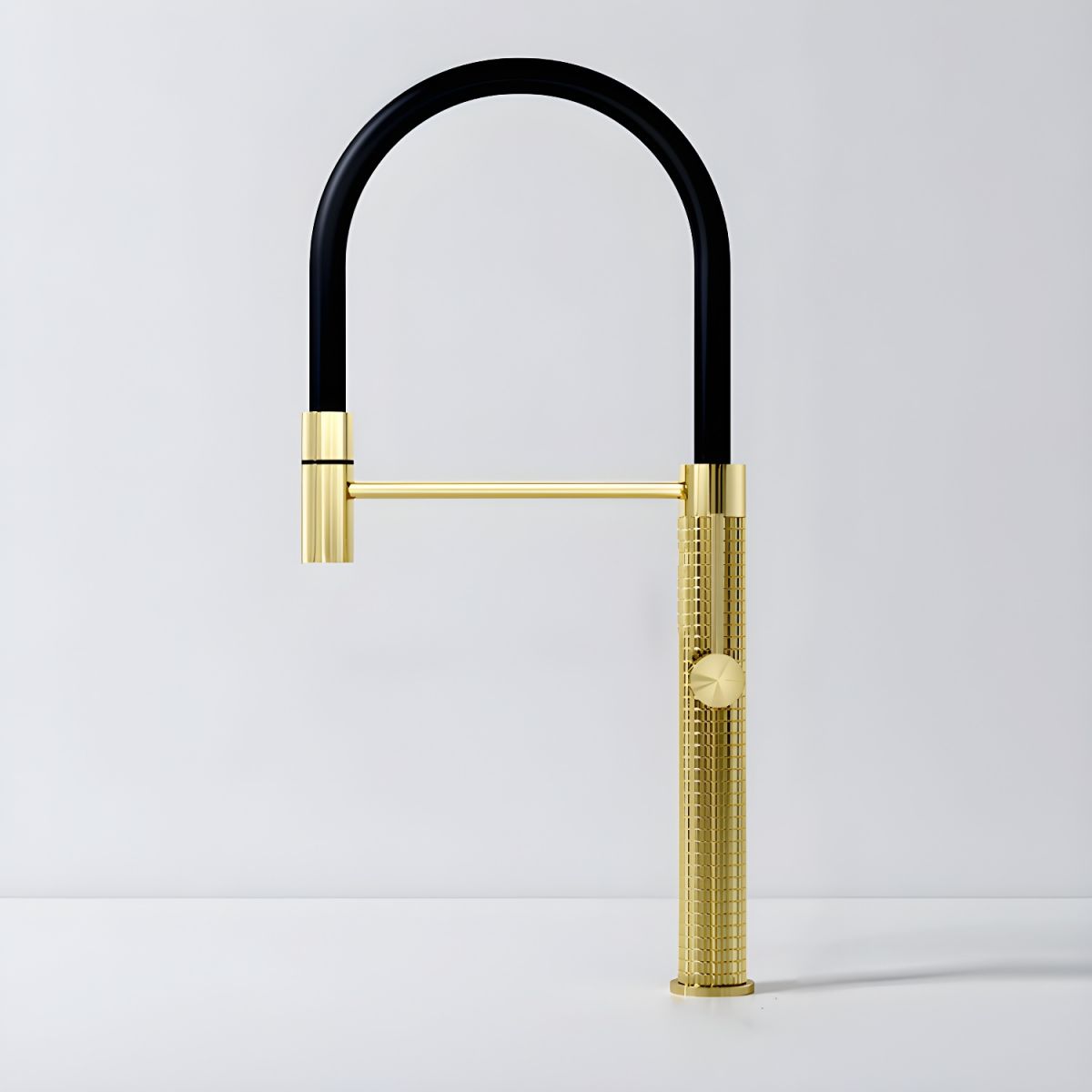 Alsvig | Industrial High Arc Pull Down Lever Gooseneck Kitchen Sink Mixer Tap