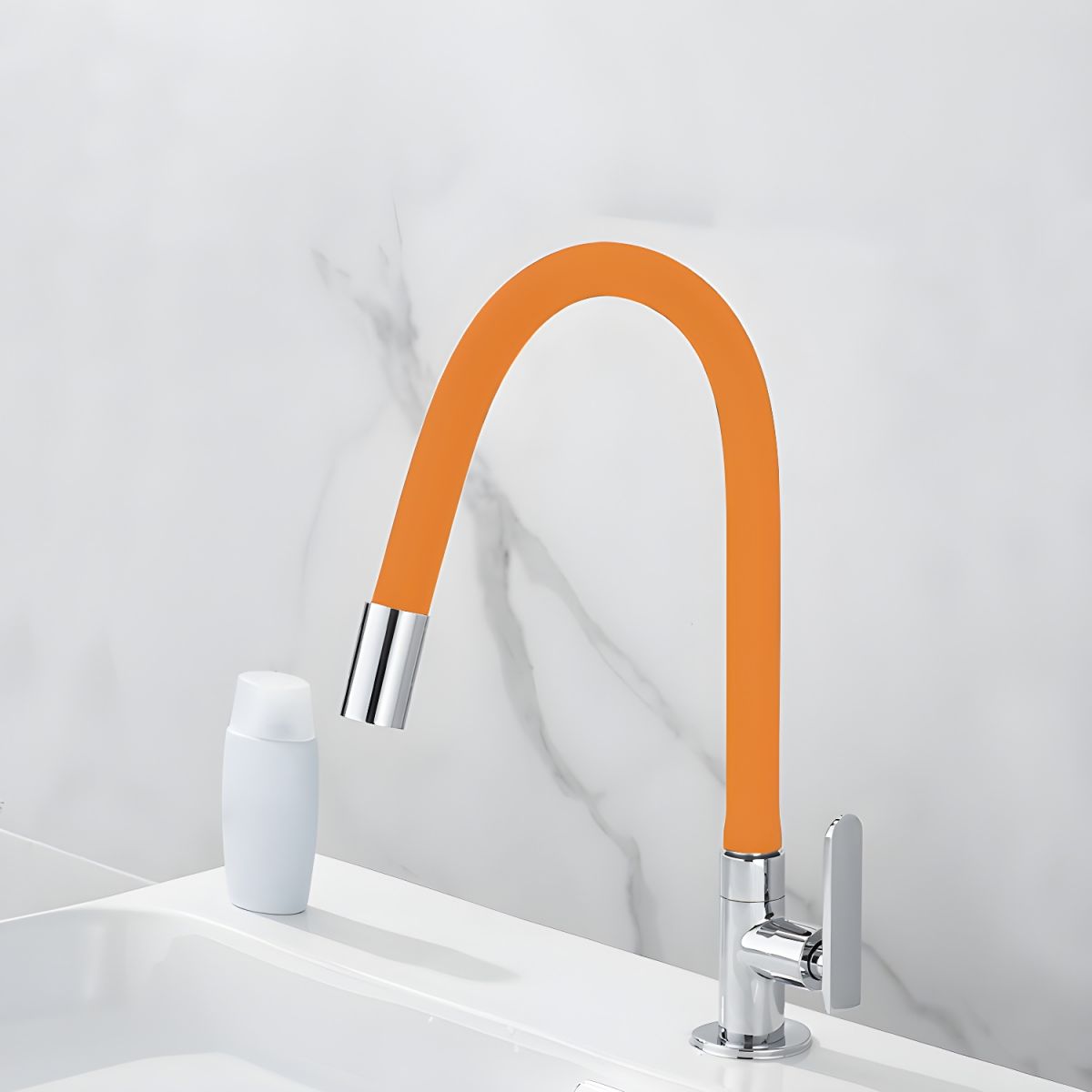 Videnar | Sleek High Arc Tubular Single Lever Kitchen Sink Tap