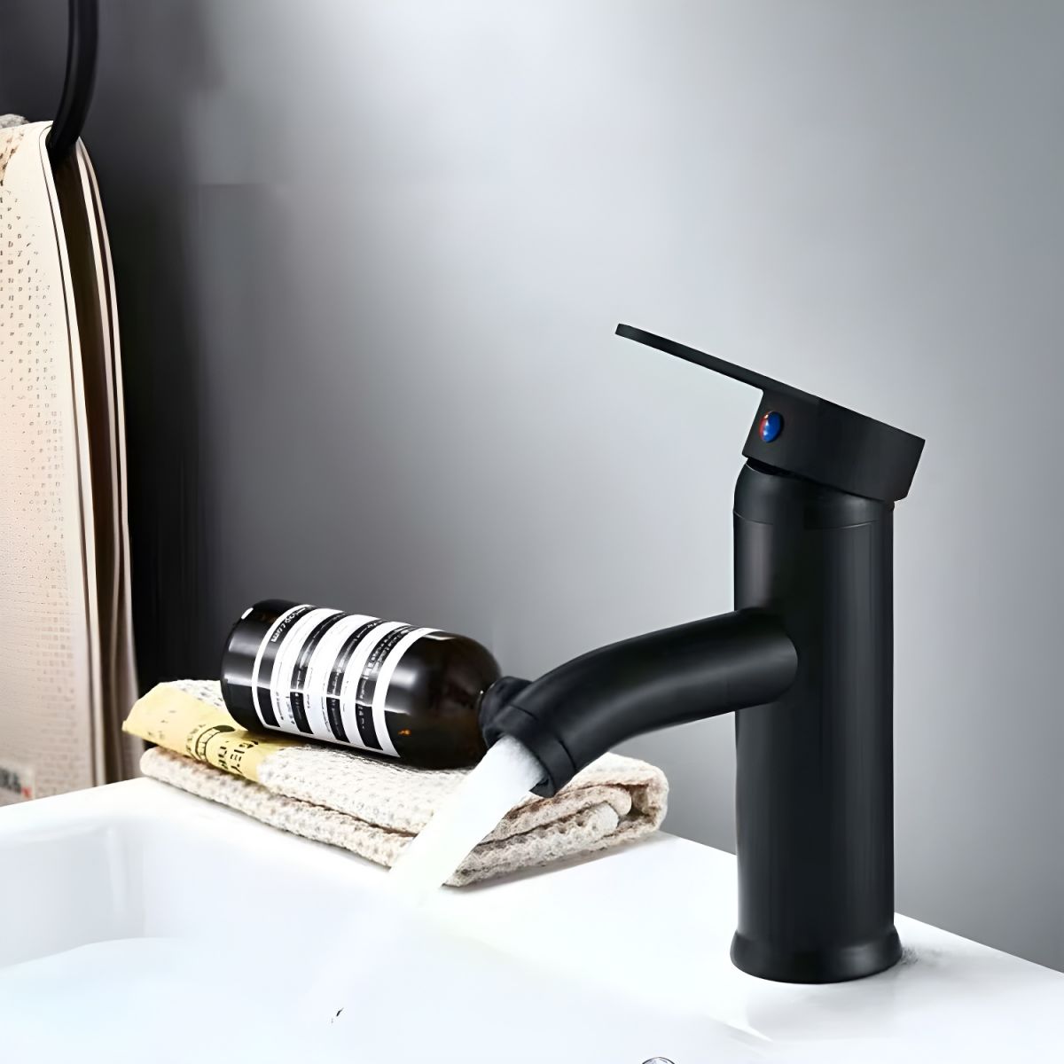 Luvarni | Arched Tubular Profile Bathroom Basin Tap