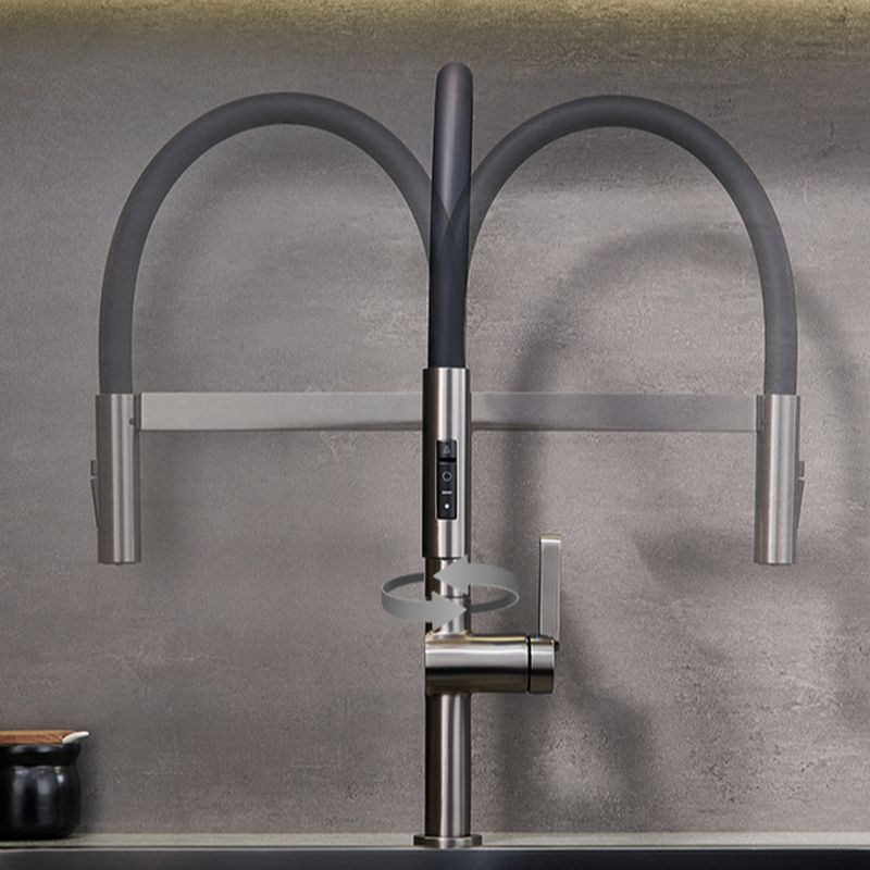 Halvorna | Professional Arched Profile Retractable Spout Kitchen Sink Mixer Tap