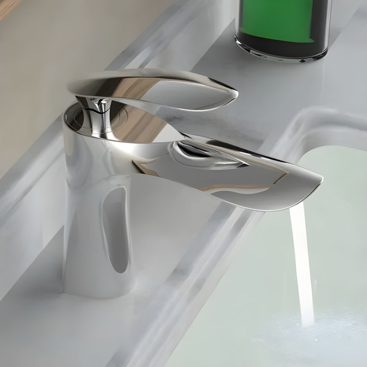 Sylvaka | Luxury Arched Profile Deck Mounted Bathroom Basin Tap