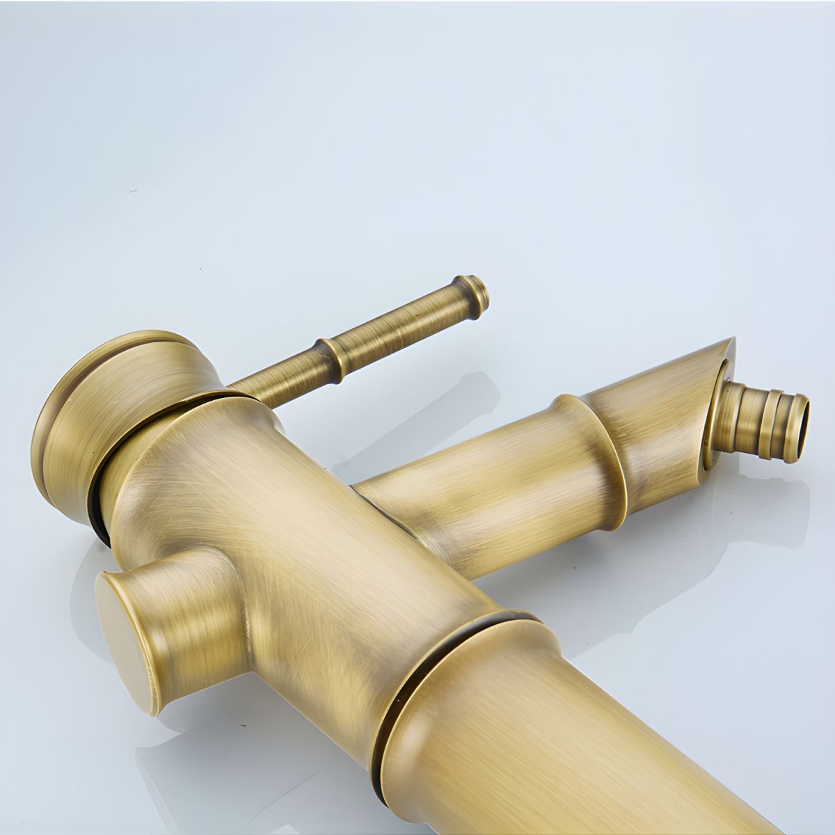Kestrum | Artisan Bamboo Silhouette Arched Column Bathroom Sink Tap