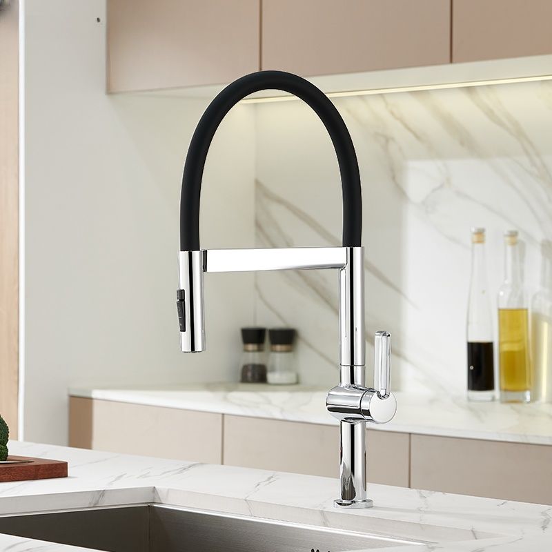 Halvorna | Professional Arched Profile Retractable Spout Kitchen Sink Mixer Tap