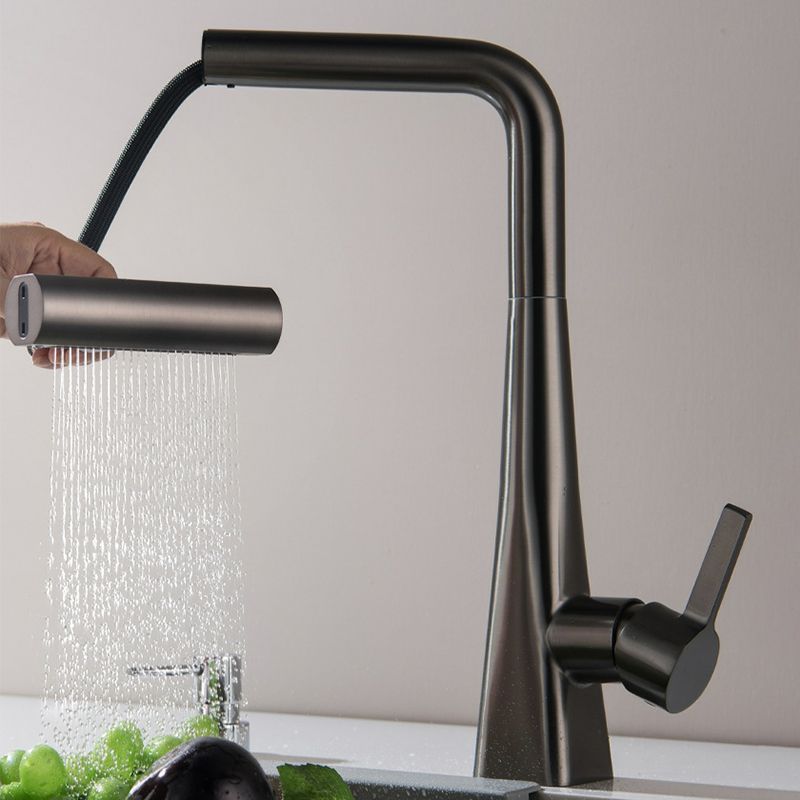 Luxvarka | Modern Pull Out Rotatable Sprayer Kitchen Sink Mixer Tap