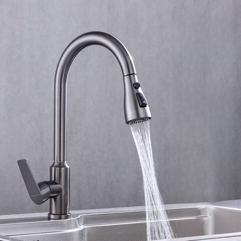 Jorunne | Nordic High Arc Retractable Spout Kitchen Sink Mixer Tap
