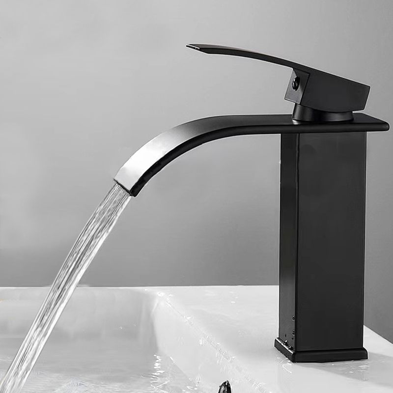 Kestrum | Contemporary Arched Column Waterfall Bathroom Sink Tap
