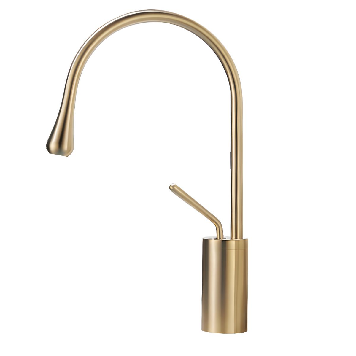 Lyvorne | Modern Circular Swivel Spout Single Lever Vessel Bathroom Basin Tap