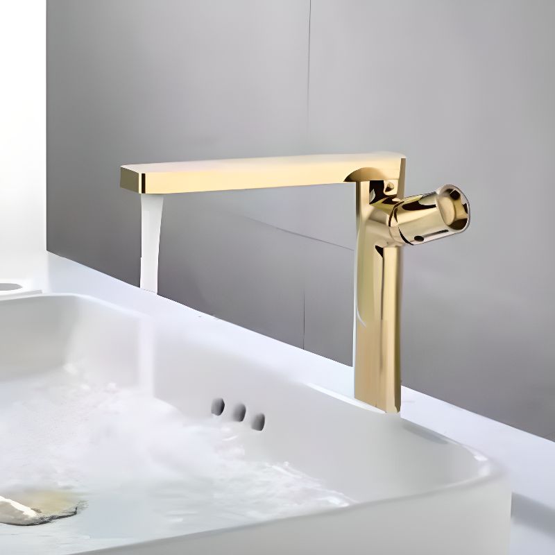 Lindovur | Contemporary Tubular Arched Column Single Lever Bathroom Sink Tap