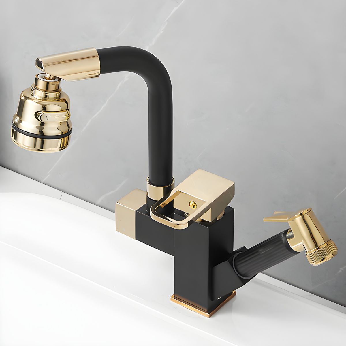 Sylthor | Luxury Swivel Spout High Arc Vessel Bathroom Sink Tap